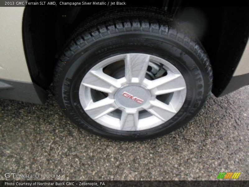 Champagne Silver Metallic / Jet Black 2013 GMC Terrain SLT AWD
