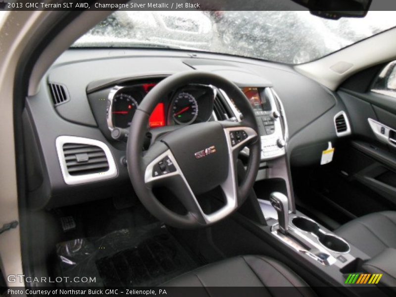 Champagne Silver Metallic / Jet Black 2013 GMC Terrain SLT AWD