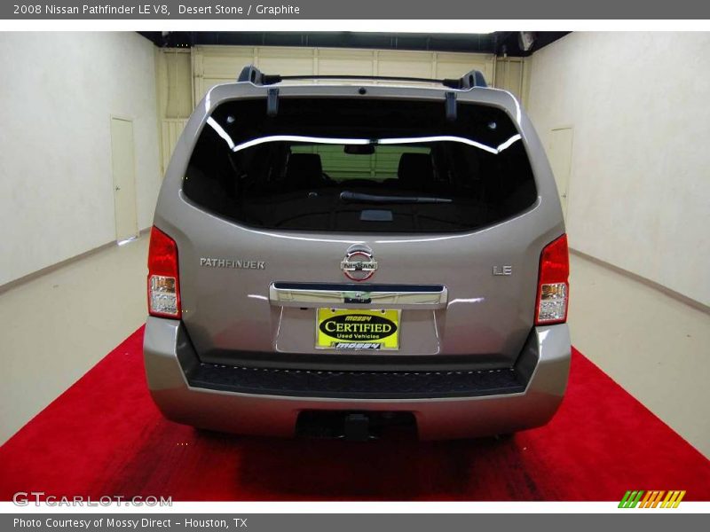 Desert Stone / Graphite 2008 Nissan Pathfinder LE V8