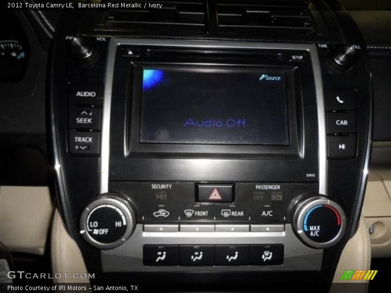 Barcelona Red Metallic / Ivory 2012 Toyota Camry LE