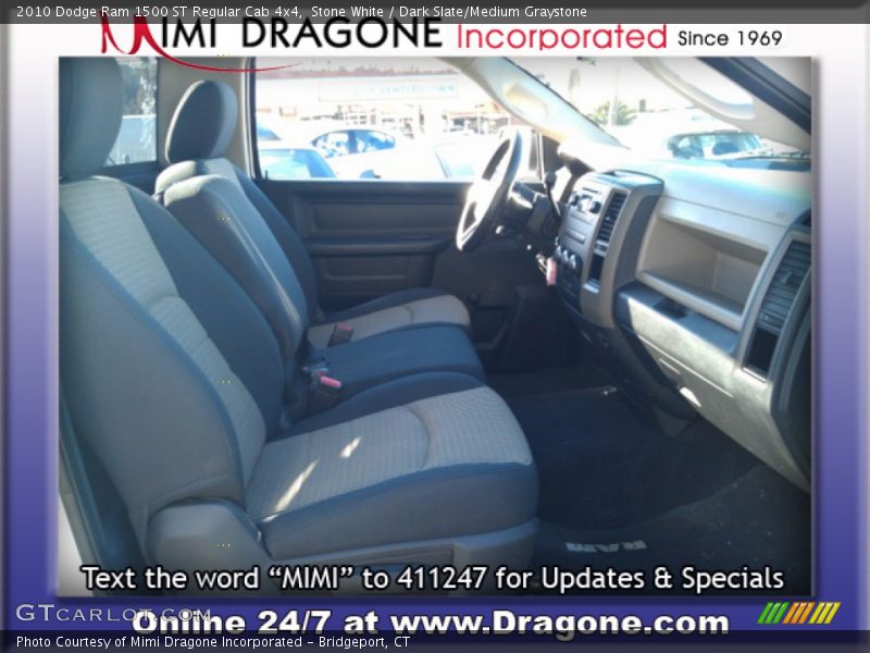 Stone White / Dark Slate/Medium Graystone 2010 Dodge Ram 1500 ST Regular Cab 4x4