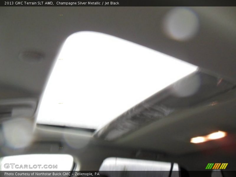 Champagne Silver Metallic / Jet Black 2013 GMC Terrain SLT AWD