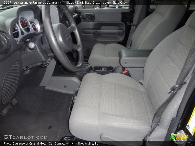 Black / Dark Slate Gray/Medium Slate Gray 2007 Jeep Wrangler Unlimited Sahara 4x4