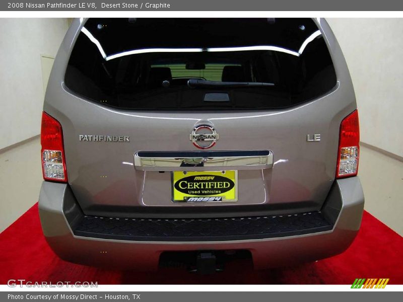 Desert Stone / Graphite 2008 Nissan Pathfinder LE V8