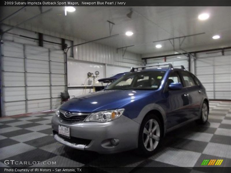 Newport Blue Pearl / Ivory 2009 Subaru Impreza Outback Sport Wagon