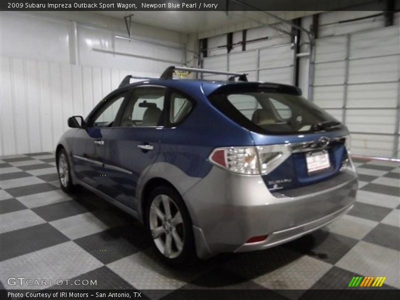 Newport Blue Pearl / Ivory 2009 Subaru Impreza Outback Sport Wagon