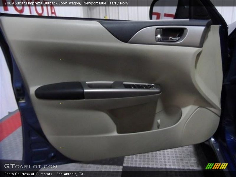 Newport Blue Pearl / Ivory 2009 Subaru Impreza Outback Sport Wagon