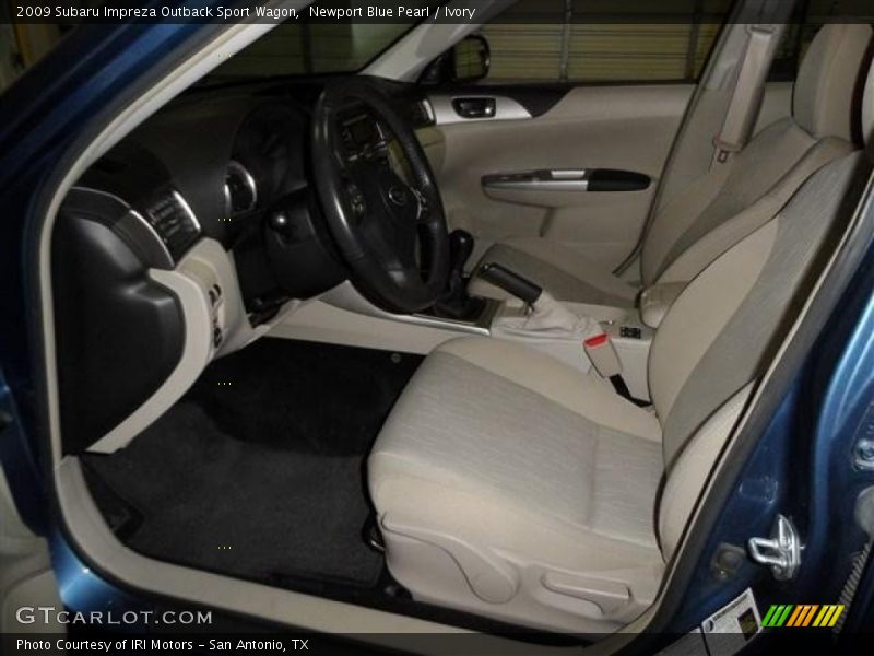 Newport Blue Pearl / Ivory 2009 Subaru Impreza Outback Sport Wagon