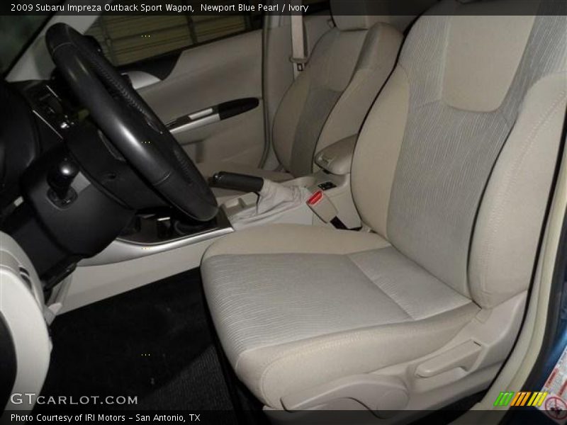 Newport Blue Pearl / Ivory 2009 Subaru Impreza Outback Sport Wagon