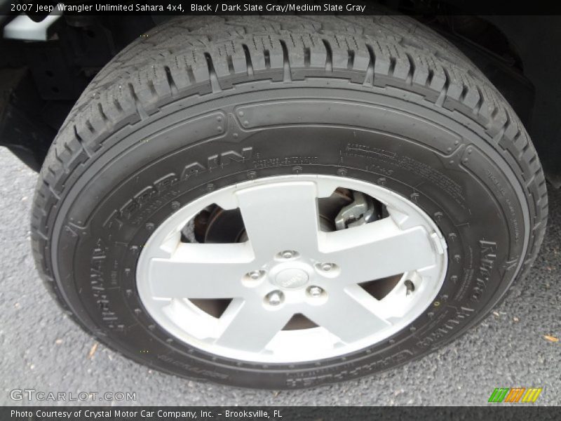 Black / Dark Slate Gray/Medium Slate Gray 2007 Jeep Wrangler Unlimited Sahara 4x4