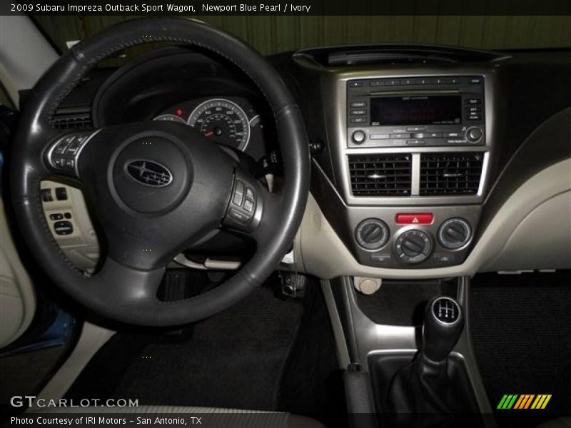 Newport Blue Pearl / Ivory 2009 Subaru Impreza Outback Sport Wagon
