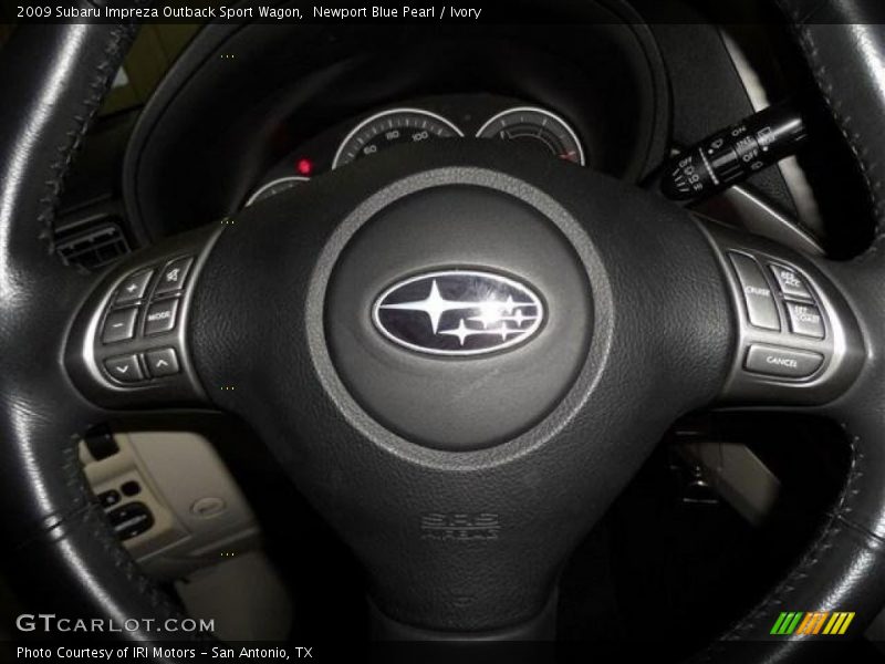 Newport Blue Pearl / Ivory 2009 Subaru Impreza Outback Sport Wagon