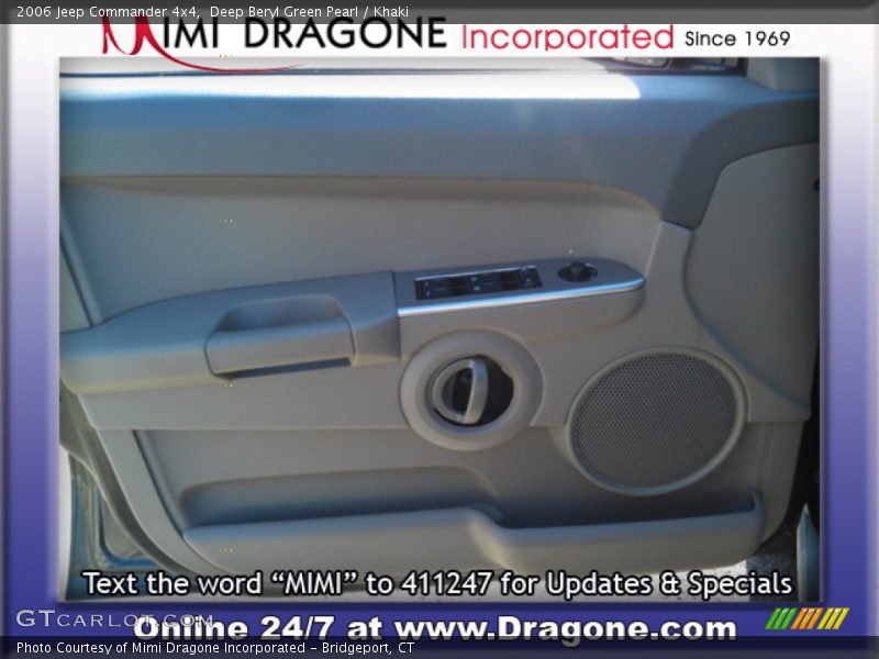 Deep Beryl Green Pearl / Khaki 2006 Jeep Commander 4x4