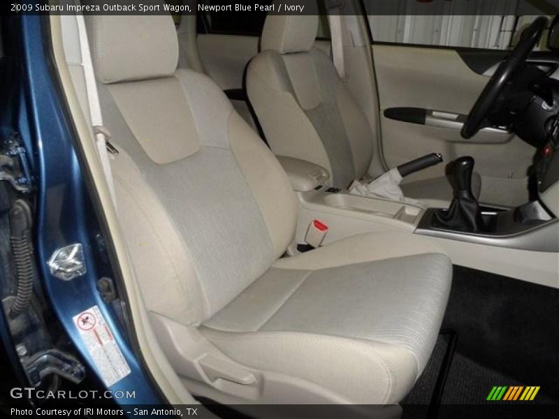 Newport Blue Pearl / Ivory 2009 Subaru Impreza Outback Sport Wagon