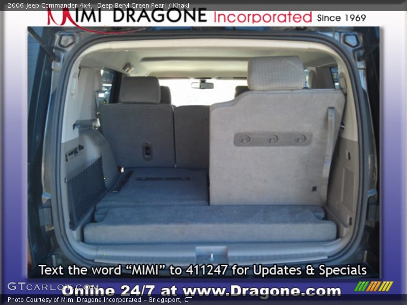 Deep Beryl Green Pearl / Khaki 2006 Jeep Commander 4x4