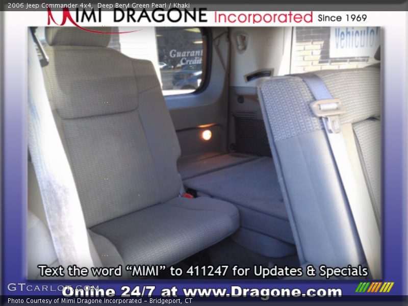 Deep Beryl Green Pearl / Khaki 2006 Jeep Commander 4x4