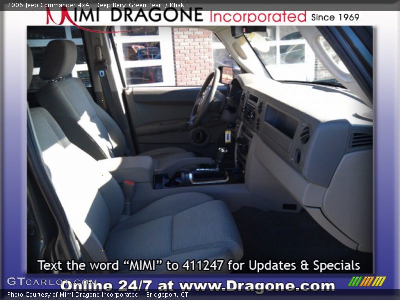 Deep Beryl Green Pearl / Khaki 2006 Jeep Commander 4x4