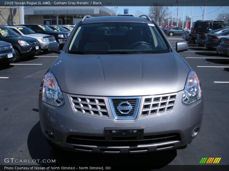 Gotham Gray Metallic / Black 2008 Nissan Rogue SL AWD