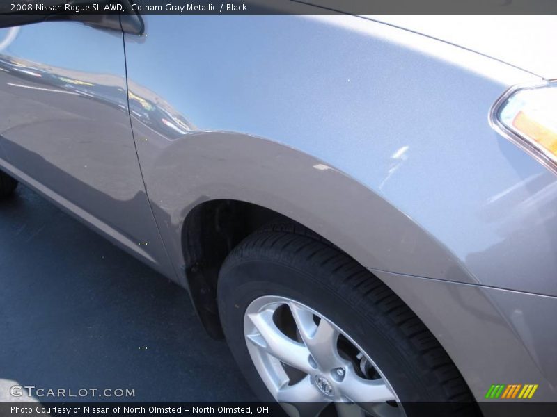 Gotham Gray Metallic / Black 2008 Nissan Rogue SL AWD