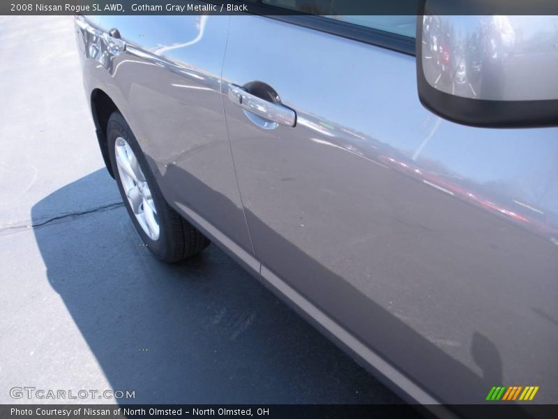 Gotham Gray Metallic / Black 2008 Nissan Rogue SL AWD