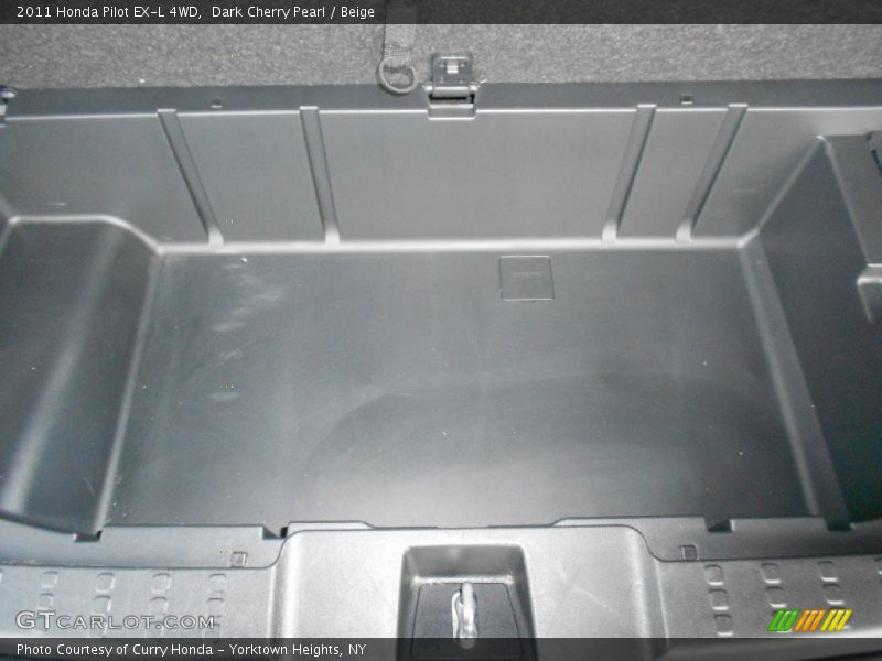 Dark Cherry Pearl / Beige 2011 Honda Pilot EX-L 4WD