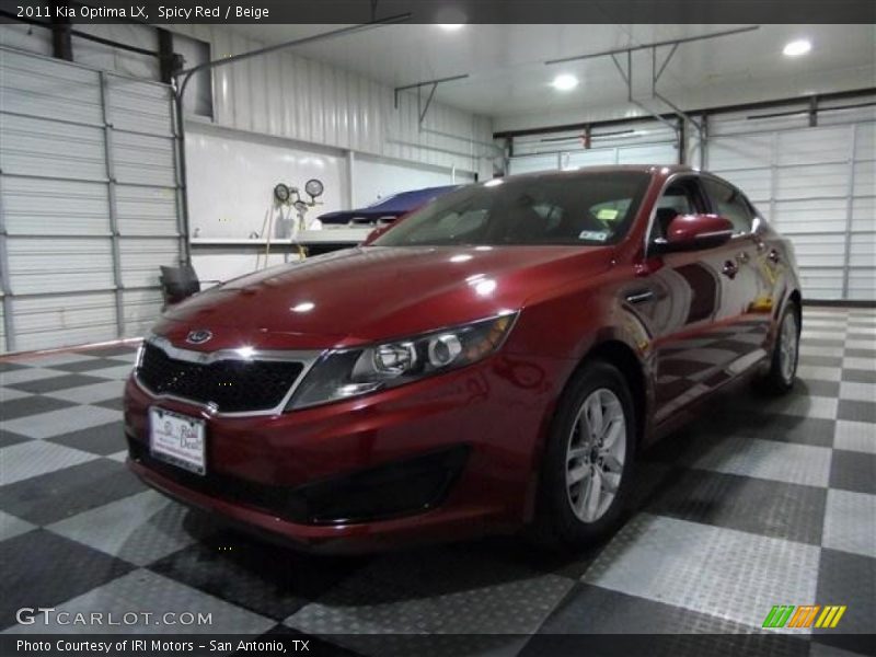 Spicy Red / Beige 2011 Kia Optima LX