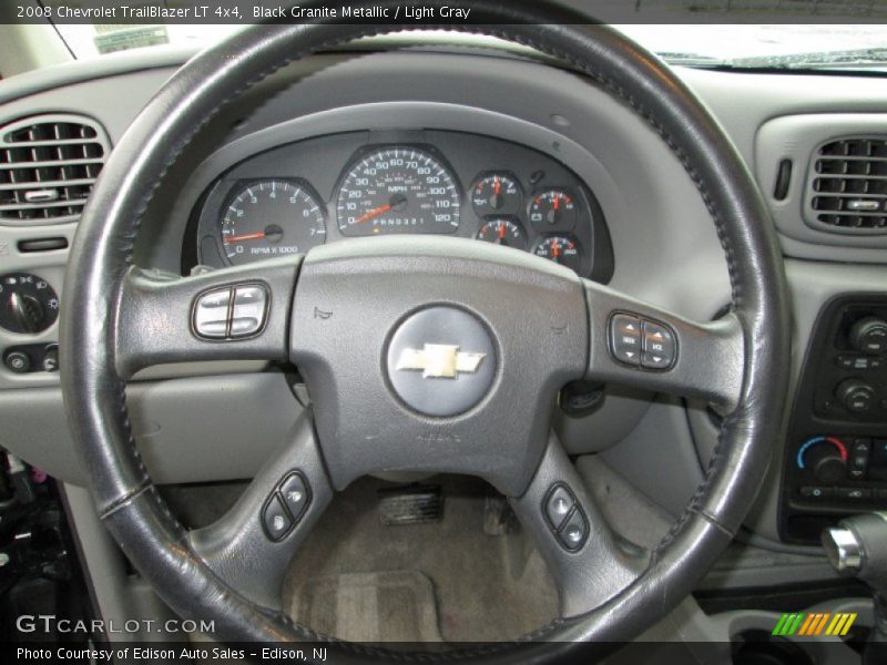 Black Granite Metallic / Light Gray 2008 Chevrolet TrailBlazer LT 4x4