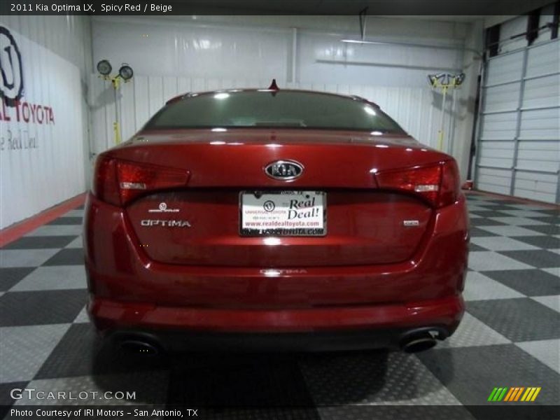 Spicy Red / Beige 2011 Kia Optima LX
