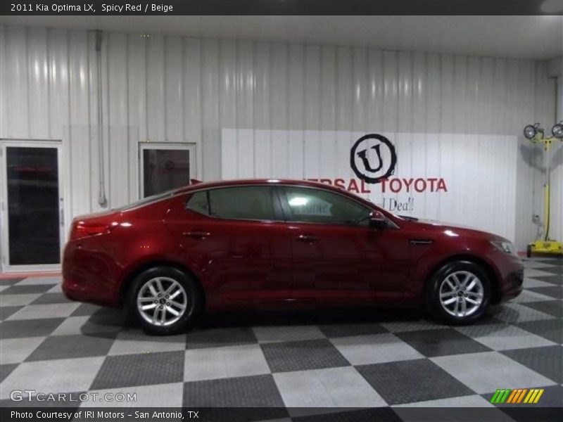 Spicy Red / Beige 2011 Kia Optima LX