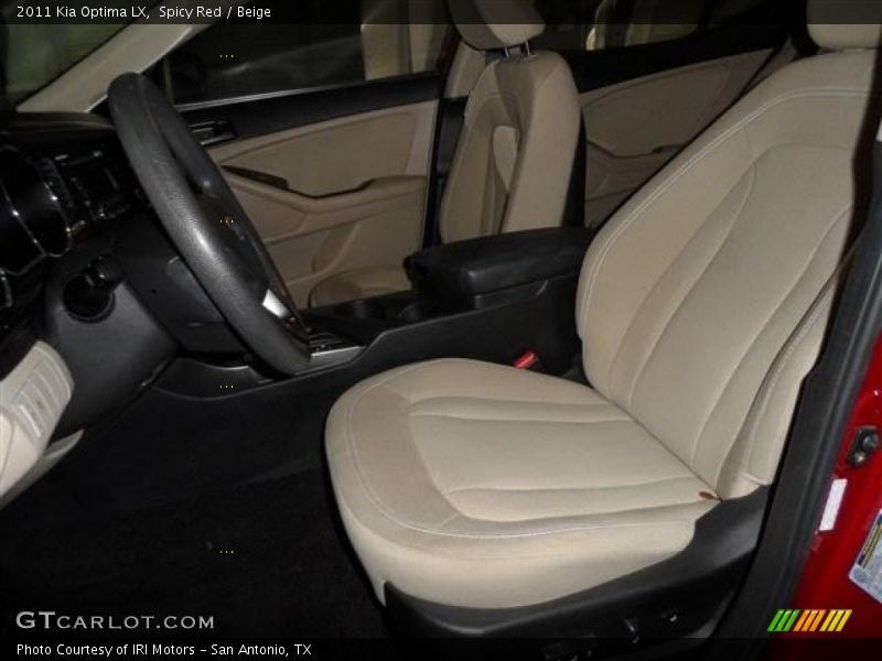 Spicy Red / Beige 2011 Kia Optima LX
