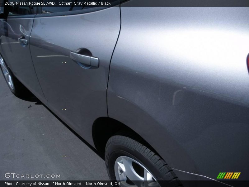 Gotham Gray Metallic / Black 2008 Nissan Rogue SL AWD