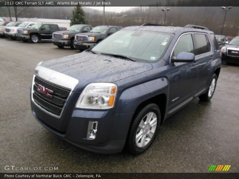 Atlantis Blue Metallic / Jet Black 2013 GMC Terrain SLT AWD