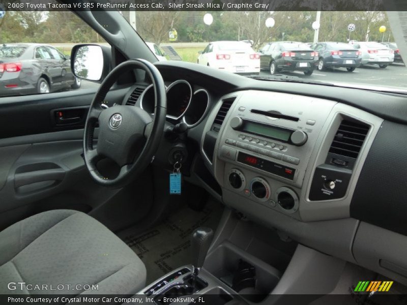 Silver Streak Mica / Graphite Gray 2008 Toyota Tacoma V6 SR5 PreRunner Access Cab