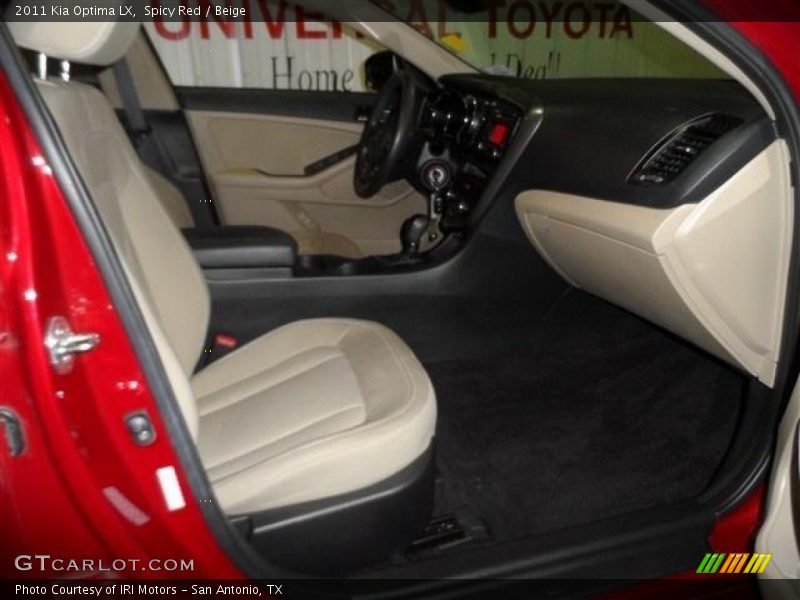 Spicy Red / Beige 2011 Kia Optima LX