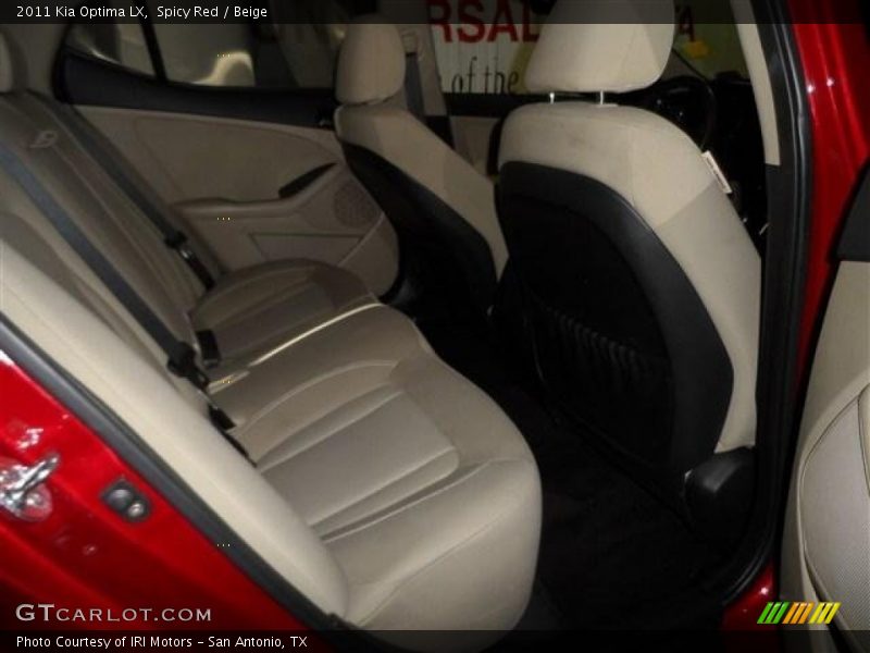 Spicy Red / Beige 2011 Kia Optima LX