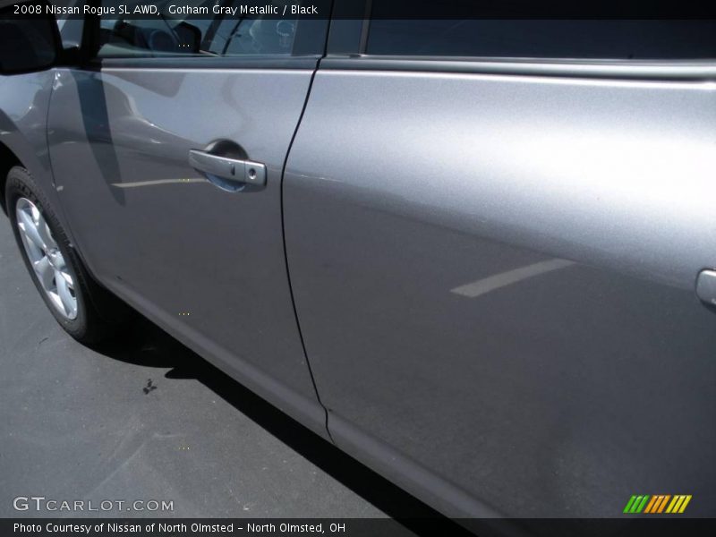 Gotham Gray Metallic / Black 2008 Nissan Rogue SL AWD