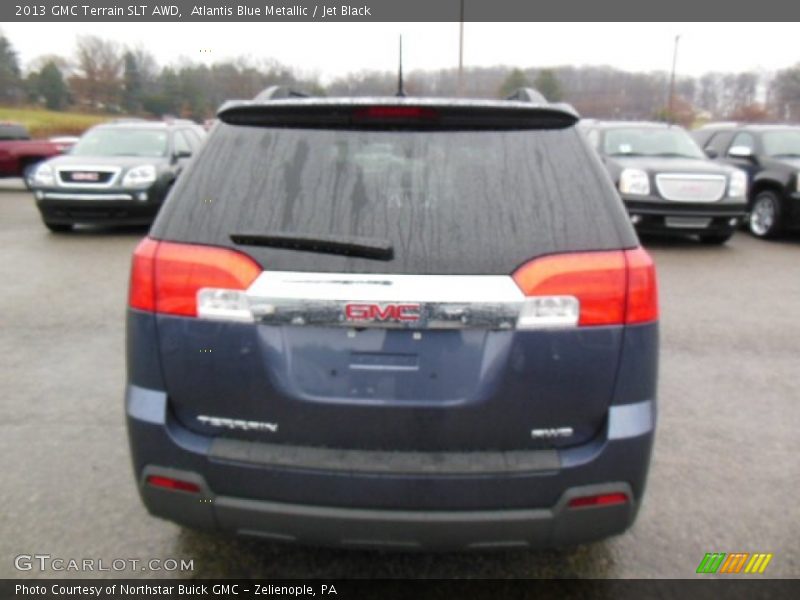 Atlantis Blue Metallic / Jet Black 2013 GMC Terrain SLT AWD