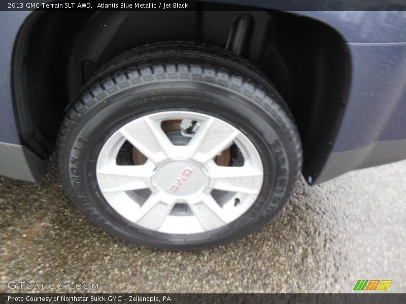 Atlantis Blue Metallic / Jet Black 2013 GMC Terrain SLT AWD
