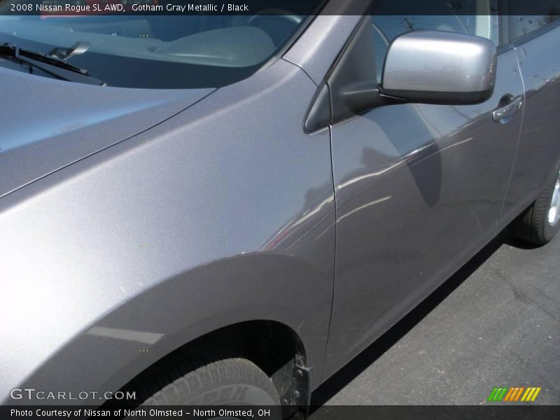 Gotham Gray Metallic / Black 2008 Nissan Rogue SL AWD