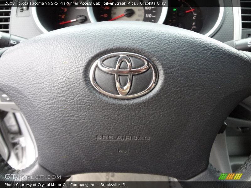 Silver Streak Mica / Graphite Gray 2008 Toyota Tacoma V6 SR5 PreRunner Access Cab