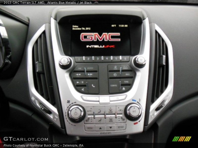 Atlantis Blue Metallic / Jet Black 2013 GMC Terrain SLT AWD