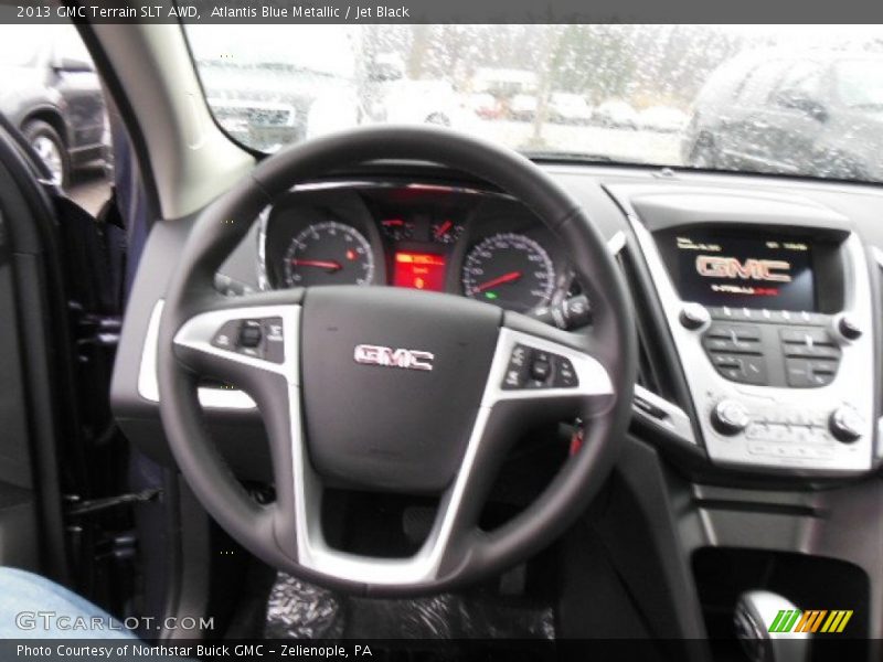 Atlantis Blue Metallic / Jet Black 2013 GMC Terrain SLT AWD