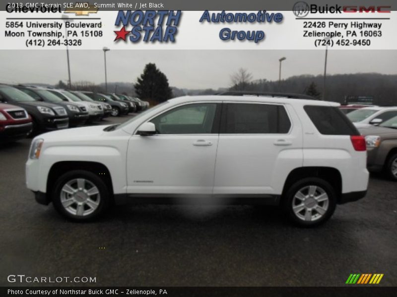 Summit White / Jet Black 2013 GMC Terrain SLE AWD