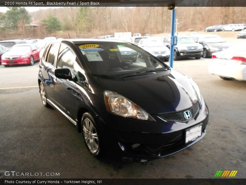 Blackberry Pearl / Sport Black 2010 Honda Fit Sport