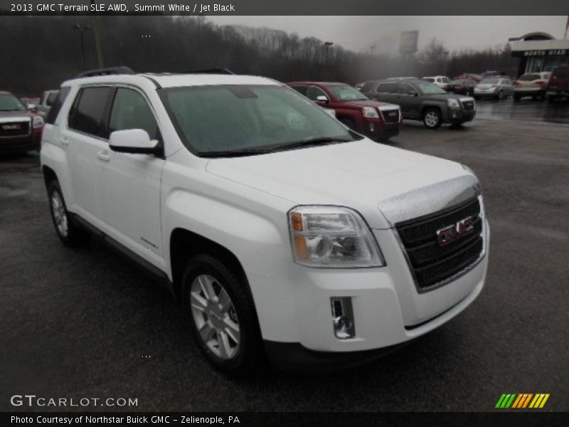 Summit White / Jet Black 2013 GMC Terrain SLE AWD