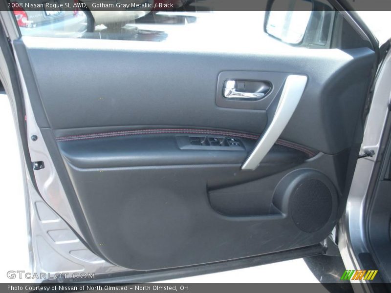Gotham Gray Metallic / Black 2008 Nissan Rogue SL AWD