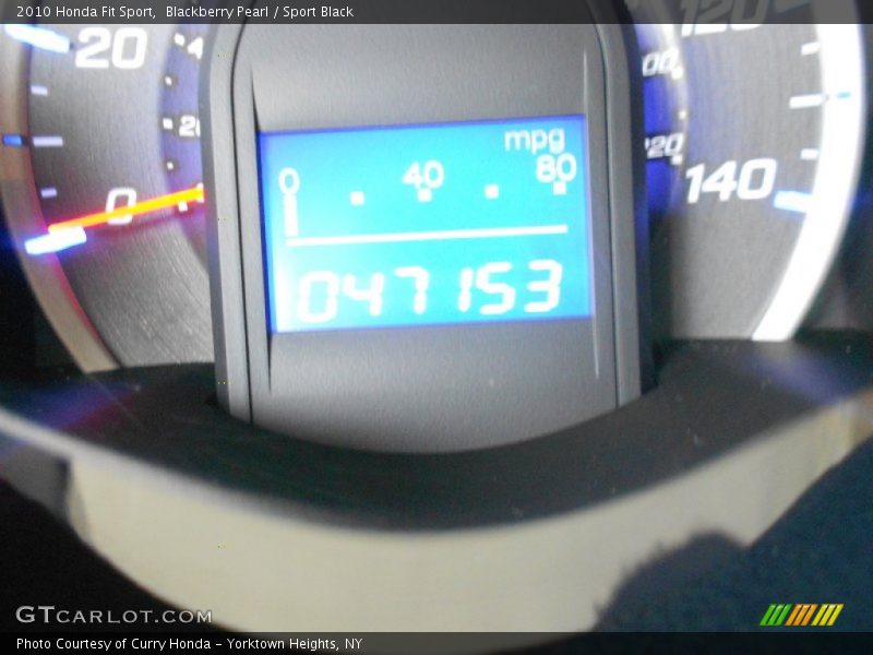 Blackberry Pearl / Sport Black 2010 Honda Fit Sport