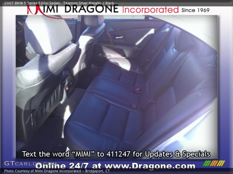 Titanium Silver Metallic / Black 2007 BMW 5 Series 530xi Sedan