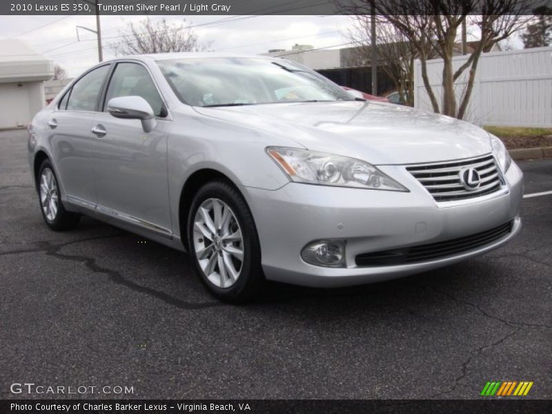 Tungsten Silver Pearl / Light Gray 2010 Lexus ES 350