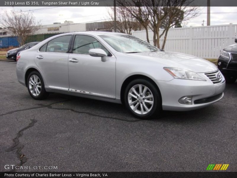 Tungsten Silver Pearl / Light Gray 2010 Lexus ES 350